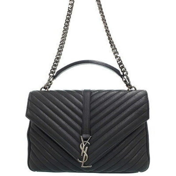 SAINT LAURENT PARIS Monogram Handbag Bag - Picture 1 of 8